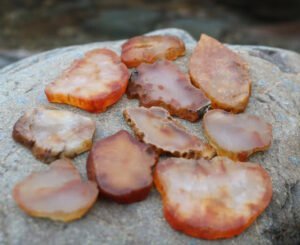Carnelian agates polished slabs lot for sale 300x245