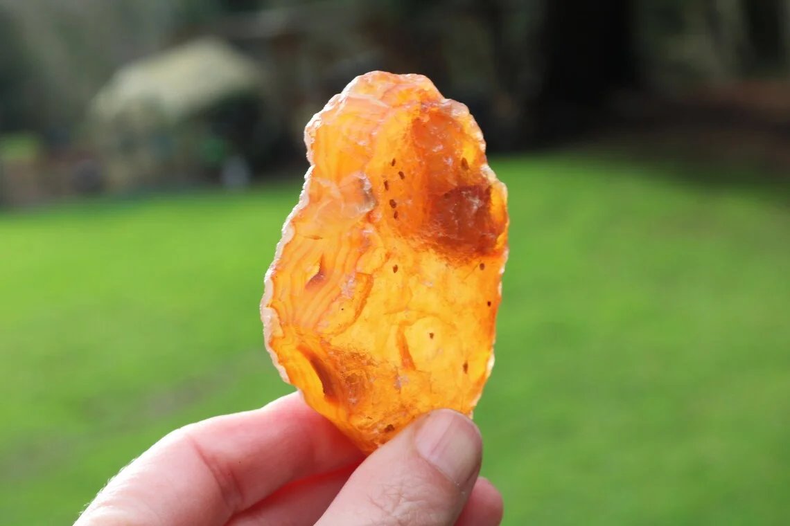 Large Washington carnelian agate raw specimen